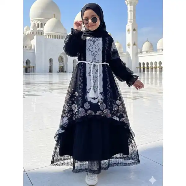 Gamis Raya Sultan Mix Brukat Premium