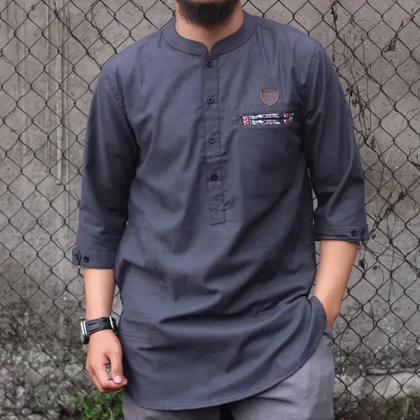 Koko Pakistan Kurta Warna Navy