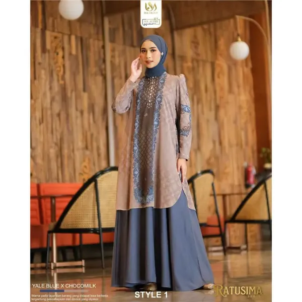 ISA ATTIRE Sarimbit Ratusima Dress Mom Style 2