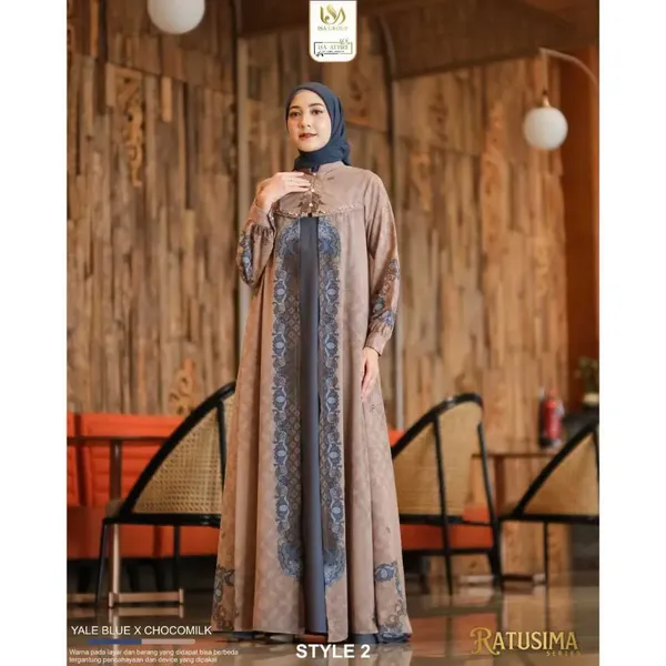 ISA ATTIRE Sarimbit Ratusima Dress Mom Style 3