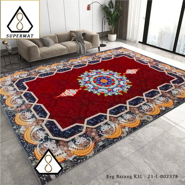 SUPERMAT Karpet Lantai Eropa Polyester Jumbo
